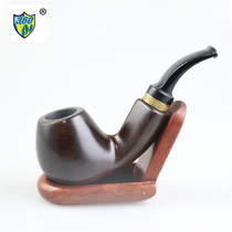 360ym Ebony solid wood pipe tobacco special pipe Medium and large solid wood pipe gift gift gift