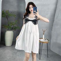 Sleeping Dress Woman 2022 New Sexy Harnesses Sleepwear Womens Summer Ice Silk Sleepwear Womens Senior Senses Butterfly Knots