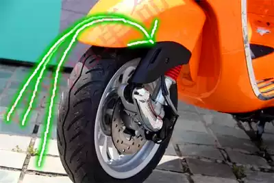 VESPA spring Sprint 150 original factory front shock absorber triangle rubber front shock cover