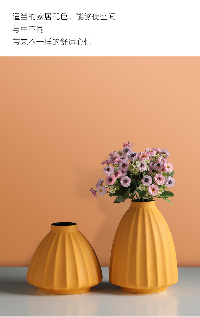 Dried flower vases, pottery and porcelain the Nordic idea ins office decoration contracted and I household wind flower arranging furnishing articles in the living room