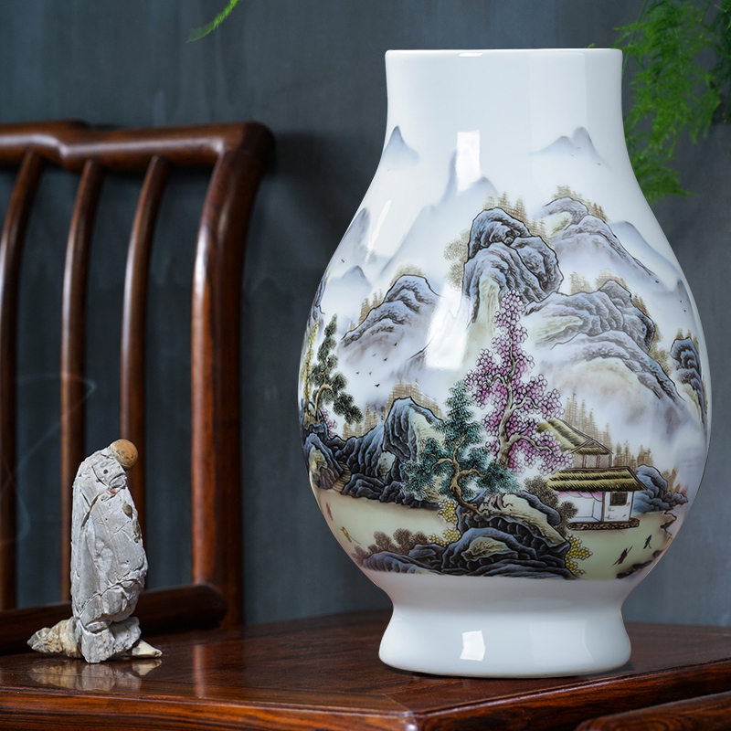 Jingdezhen ceramics vase furnishing articles flower arranging big sitting room wide expressions using dry flower of TV ark, of Chinese style household ornaments