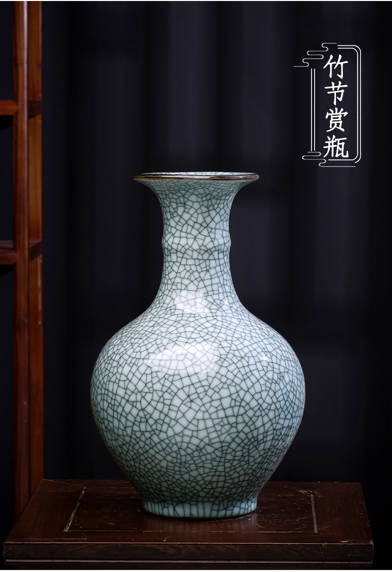 Archaize of jingdezhen ceramics up vase sitting room home decoration flower arranging vintage porcelain handicraft furnishing articles