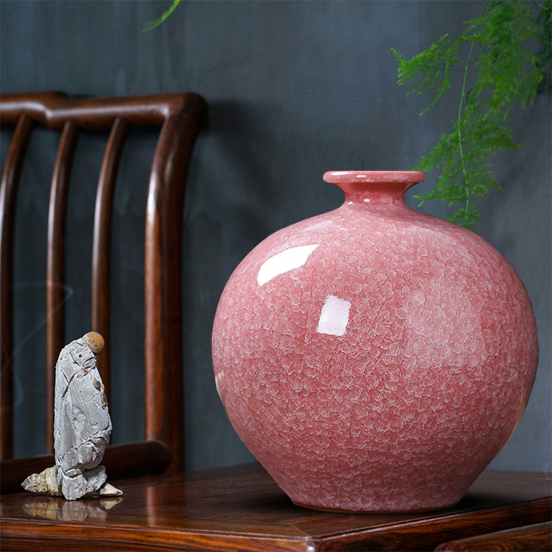 Jingdezhen ceramics vase archaize up pomegranate bottles of the sitting room of Chinese style household flower arranging TV ark, act the role ofing is tasted furnishing articles