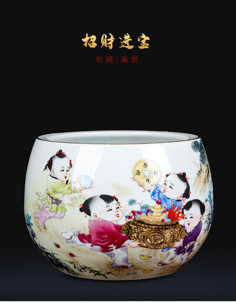 Jingdezhen ceramics powder enamel maxim cornucopia creative home furnishing articles sitting room porch decoration ornament