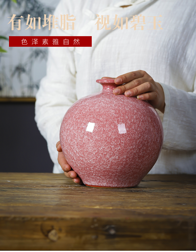 Jingdezhen ceramics vase archaize up pomegranate bottles of the sitting room of Chinese style household flower arranging TV ark, act the role ofing is tasted furnishing articles