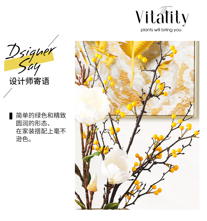 I and contracted light of new Chinese style key-2 luxury ceramic vases, general tank furnishing articles household act the role ofing is tasted, the living room table decoration decoration