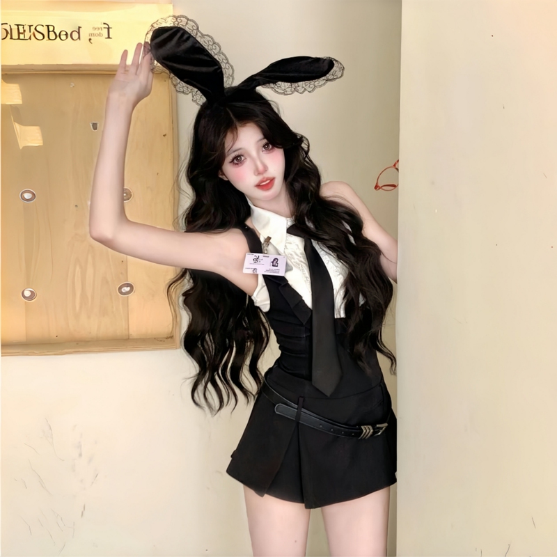 Universal Studios American-Style Academy Style Korean Miu-Style Disney Park Jk Uniform Set Dress Outfit for Adults Summer