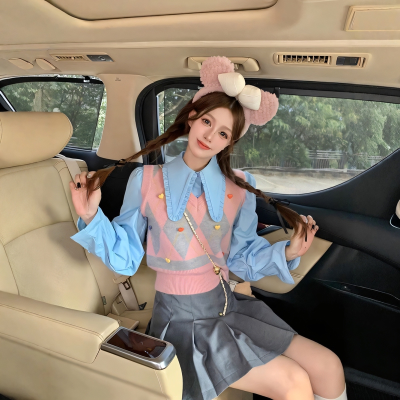 Universal Studios American-Style Academy Style Korean Miu-Style Disney Park Jk Uniform Set Dress Outfit for Adults Spring and Autumn