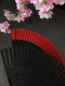 Chinese style retro style Japanese style folding fan carved wheat ears solid color red ladies dance fan portable small summer