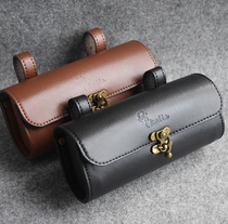 bicycle bag Bicycle retro tail bag leather saddle cushion bag Motorcycle motorcycle small side bag car front bag