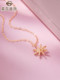Cai Bai Jewelry Galaxy Ripple Series 18k Gold Necklace Fairy Style Shining Star Pendant Pendant Women's New Product