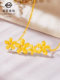 Cai Baihua Garden Secret Garden Series Gold Necklace Pure Gold Fresh Flower Pendant Clavicle Chain for Women