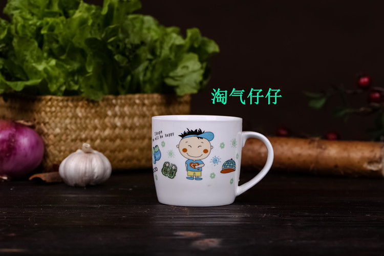 Jingdezhen pottery parent - child cartoon cup new lovely of creative brushing cup a cup of coffee cup