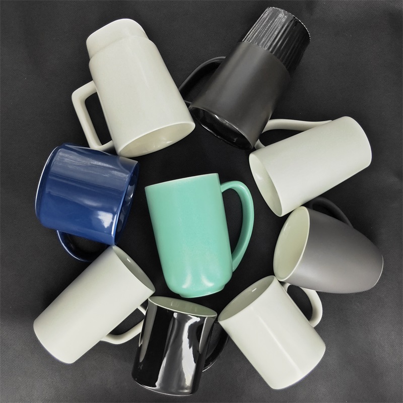 Ceramic cup flaw substandard goods pure color mark gargle high - capacity home office hotel clearance coffee cup