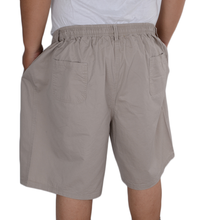 Đặc biệt hàng ngày mùa hè quần short cotton kích thước lớn Nam béo 5 điểm Quần cotton sâu Túi quần Zipper quần áo thời trang