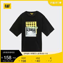 CAT Carter summer short-sleeved T-shirt mens printed round neck flower short-sleeved t-shirt mens counter with the same