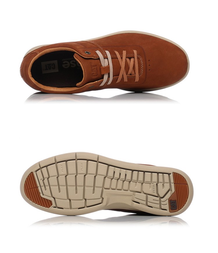CAT Carter Spring Summer Leather Leather Giày nam ngoài trời thông thường P722376H1FMA36 - Khởi động ngoài trời boot martin