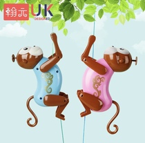 Little monkey toy that can climb rope creative parent-child interactive toy fun educational toy for children boys and girls