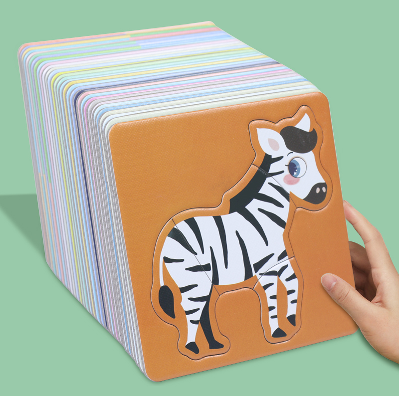 Animal jigsaw puzzle children's puzzle baby entry-level flat figure 1-2-3-4 years old children big boys and girls toys