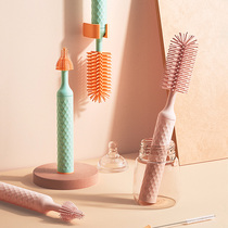 Electric bottle brush set newborn baby baby pacifier straw cleaning brush silicone cup brush cleaning artifact