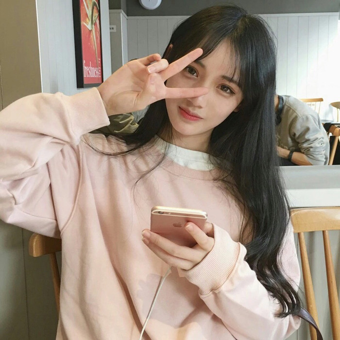 网红同款假发女长卷发空气刘海自然逼真甜美可爱学生发型整顶发套