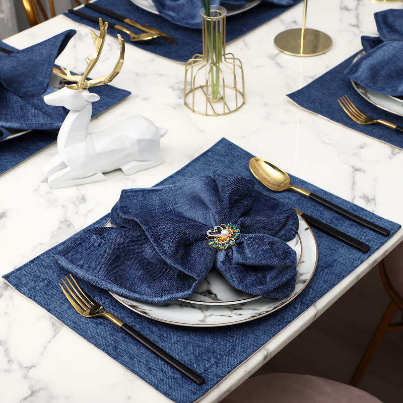 Dream Lover Dining Cushion Heat Insulation Mat Yossi Dining Room Dining Cushion Bowl Mat Cloth Art Style Light Lavish Tray Mat Cutlery Mat