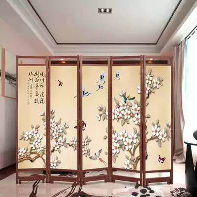 Screen entrance to the entrance to the shelter, living room compartment bedroom blocking new Chinese office folding mobile hotel folding screen