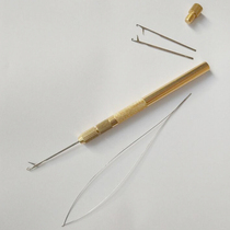 Each with 4 heads wig aluminum beading device fishing line beading device pull ring beading device wig tools