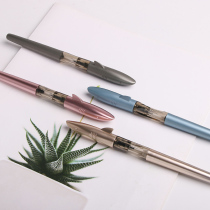 (Driver pen shop) Jin Hao Shark Iridium pen double edge positive posture holding pen Linglong line limited space color