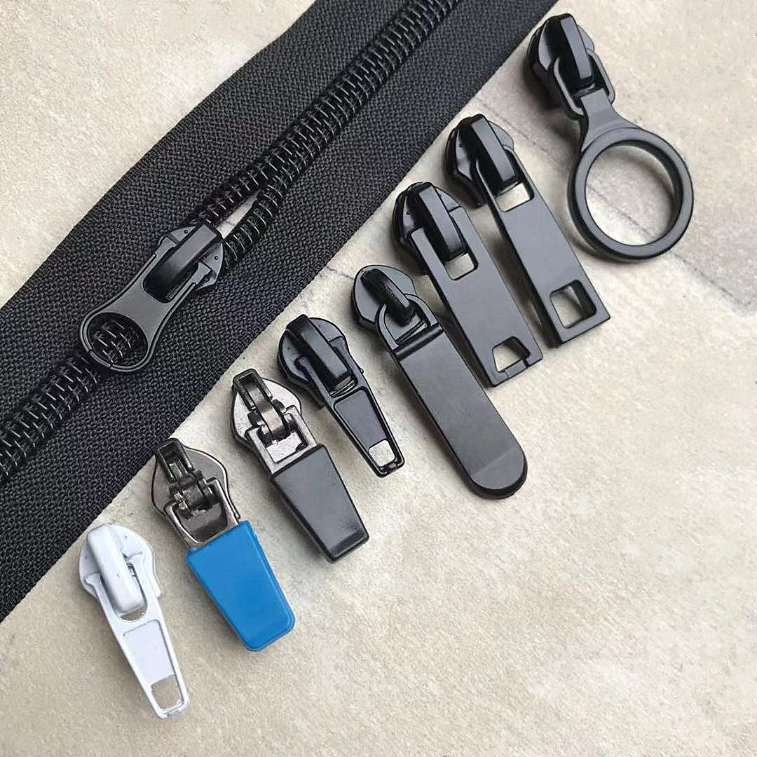 No. 5 Nylon Chain 7 black dress pull shoes clothes pull lock with lock 5 head accessories