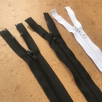 No. 5 black nylon zipper single double open tail white resin zipper clothes placket long zipper zipper accessories