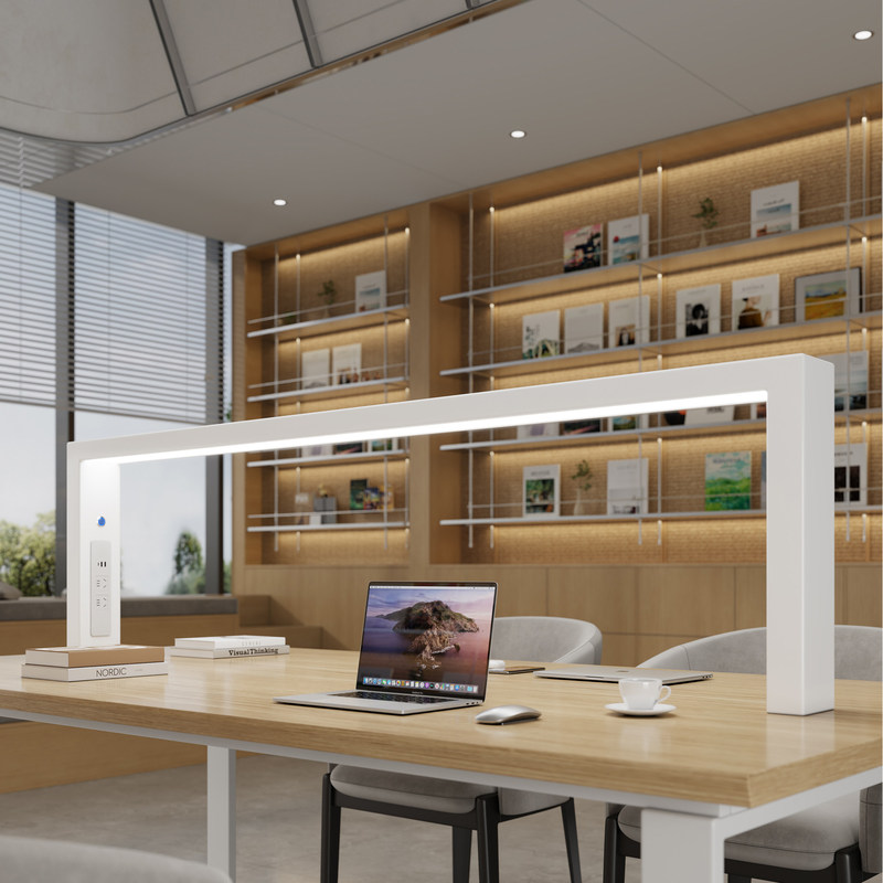 School Library Table Double-Sided Reading Lamp Full-Spectrum Eye-Protection Desk Lamp Multi-Functional Reading Room Special Lamp