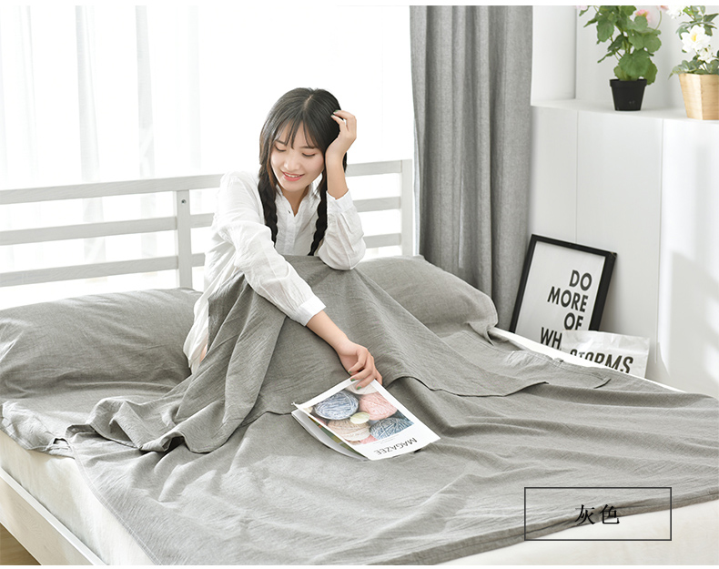 Khách sạn cotton chống bẩn quilt khách sạn khách sạn trên bẩn túi ngủ train ngoài trời trong nhà du lịch giường đơn giản rửa bông