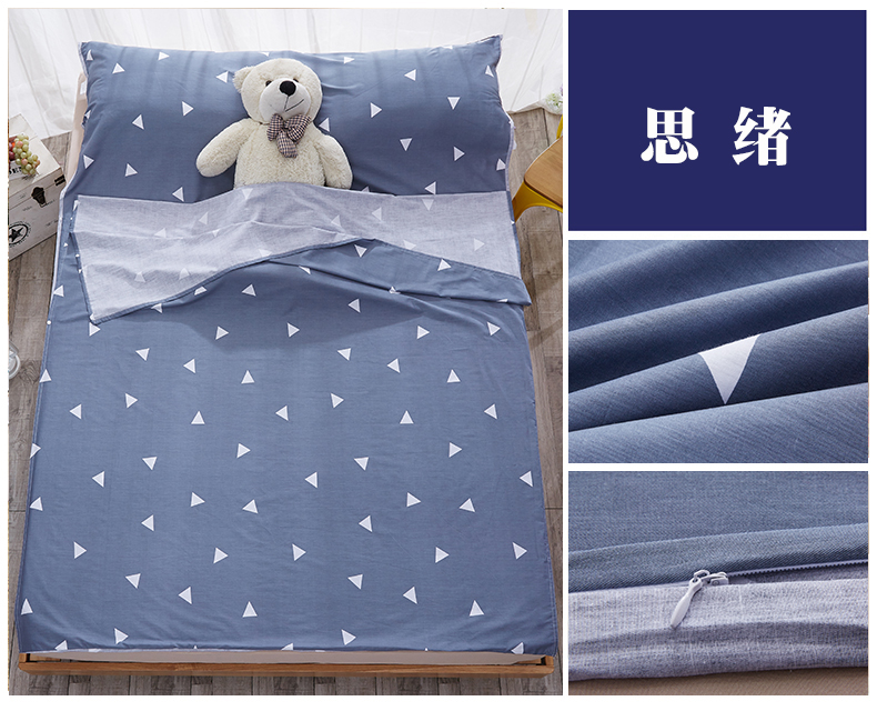 Bông cotton bẩn túi ngủ du lịch người lớn cotton sức khỏe khách sạn khách sạn trong nhà du lịch xách tay tấm chống bẩn