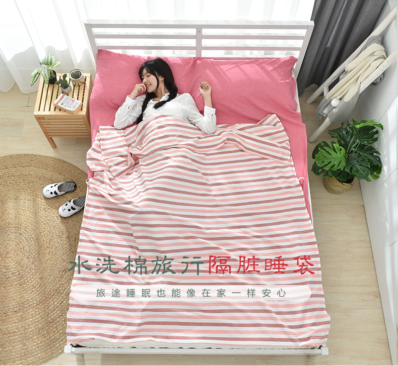 Khách sạn cotton chống bẩn quilt khách sạn khách sạn trên bẩn túi ngủ train ngoài trời trong nhà du lịch giường đơn giản rửa bông