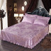 jacquard châu Âu ghế băng lụa giường váy mùa hè trượt mat đơn hoặc ghế máy lạnh đôi vào mùa hè mat ba mảnh tấm được trang bị - Váy Petti 	chân váy giường Váy Petti
