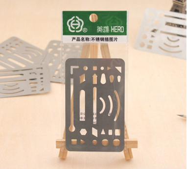 Hero brand stainless steel rubbing picture Mechanical drawing rubbing board Drawing design multi-purpose word board