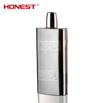 Honest Bai Cheng jug 304 stainless steel portable outdoor 17 oz 1 catty large capacity wine gift funnel gift box