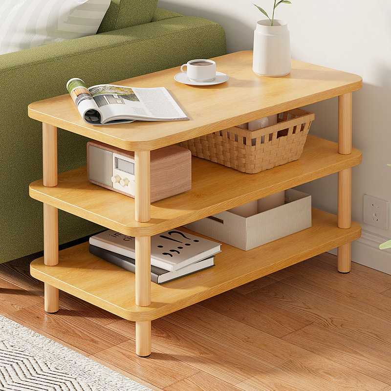 Sofa side table small coffee table table living room household simple sofa side table bedroom simple small table shelf