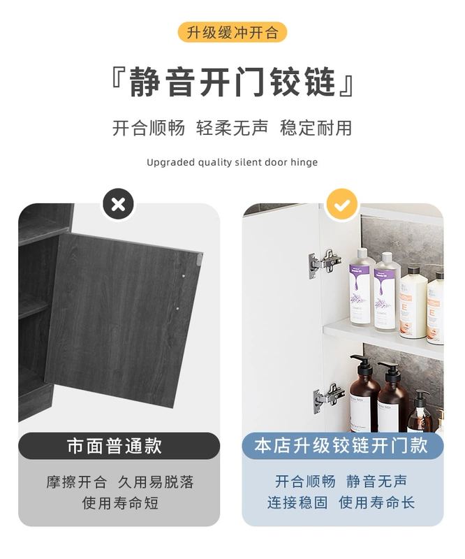 tủ gương nhựa phòng tắm Phòng tắm vanity gương tủ treo tường chậu rửa vệ sinh gương lưu trữ tích hợp tủ gương phòng tắm có giá để đồ tủ gương nhà tắm thông minh tủ gương lavabo phòng tắm