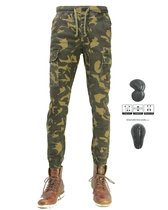 Motorcycle high quality riding overalls locomotive protection anti-drop cotton pants elastic pants mens hidden protective gear