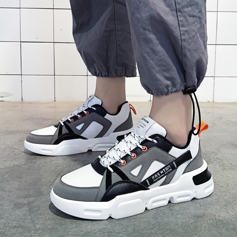 Men's shoes 2022 New Summer Breathable Trends 100 Hitch Sports Casual Thick Bottom Heightening High School Students Board Shoes Tide Shoes