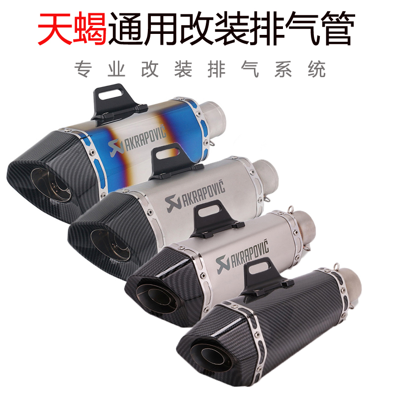 Locomotive pursuit yellow dragon 600 R6R3R25 ZX10R ZX10R NINJA400 MT07 MT07 modified exhaust pipe