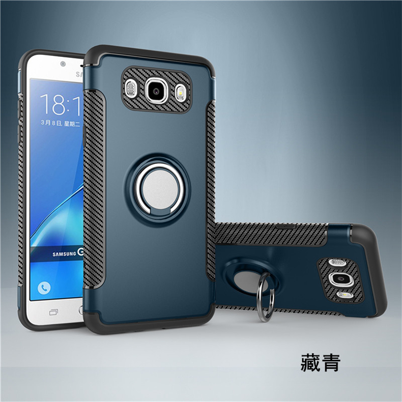 Đơn giản quyến rũ Vỏ điện thoại di động Samsung J7-2016 có vòng bảo vệ J7100 Vỏ bảo vệ xe J7108 vỏ J7109 từ tính - Nhẫn nhẫn