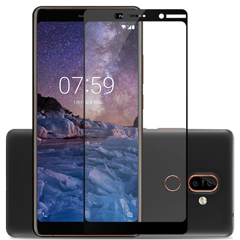 phim thép 7plus Jane Charm Nokia nokia7 bìa phim toàn màn hình phim điện thoại Nokia X7 di động 8.1 7.1Plus phim TA-1062 TA-1041 màng độ nét cao phim kính phim chống cháy nổ - Phụ kiện điện thoại di động