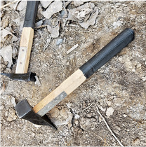 Planing hammer bricklayers hammer small planing hammer bakelite insulating brick cutting special construction site multifunctional hammer ax with reinforced wooden handle