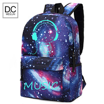 Star schoolbag mens fashion trend Korean backpack backpack backpack female campus junior high school students luminous travel