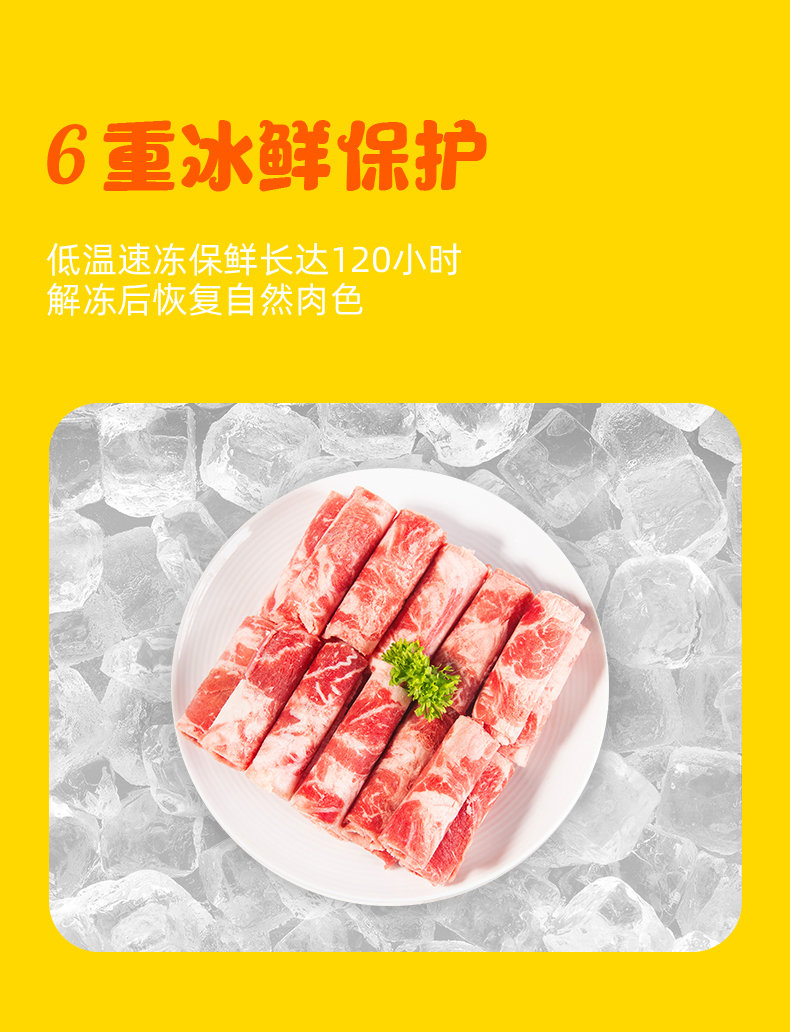 小牛凯西 澳洲进口肥牛卷 雪花牛肉卷 200g*2包 图8