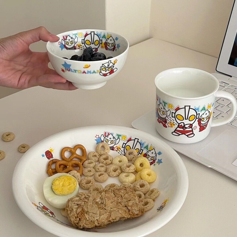 Cute Cartoon Bumpy Children's Tableware Deep Plate Creative Ceramic Mug Rice Bowl Single-Serving Tableware Cute Cartoon Bumpy Children's Tableware Deep Plate Creative Ceramic Mug Rice Bowl Single-Serving Tableware