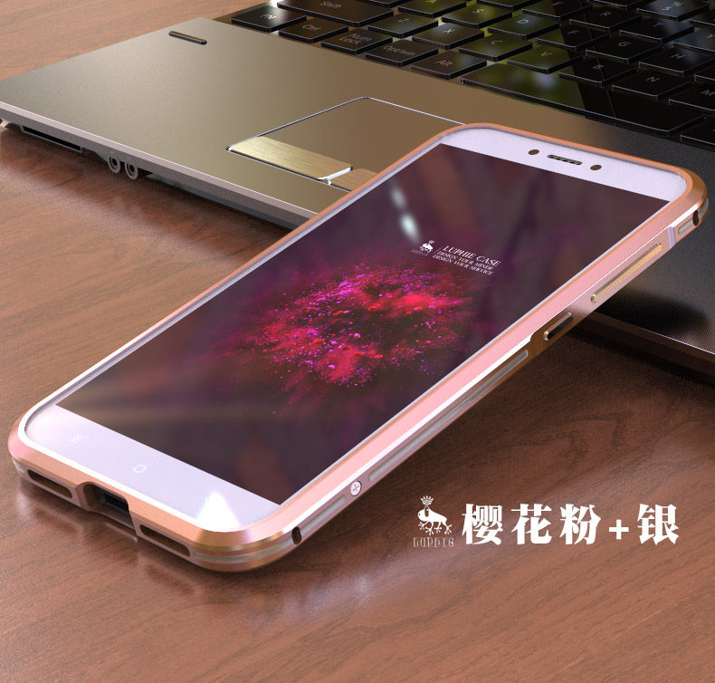 Luphie Bicolor Blade Sword Slim Light Aluminum Bumper Metal Shell Case for Xiaomi Redmi 4X